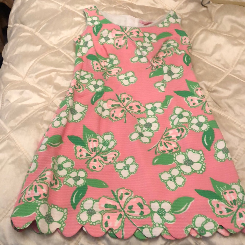 Lily Pulitzer dress with scallop trim